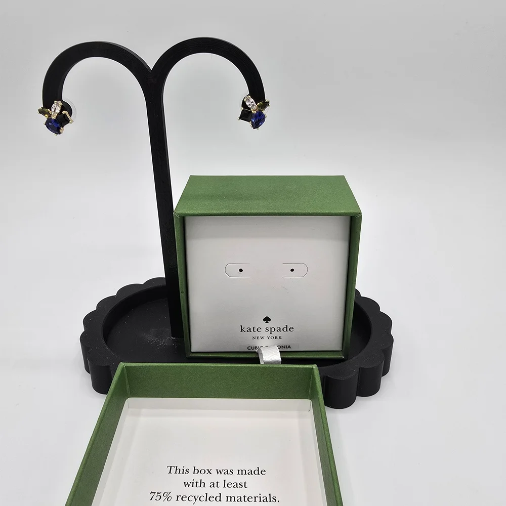 Kate Spade Blue and Green Stud Earrings MSRP=$49.00 - Picture 4 of 5